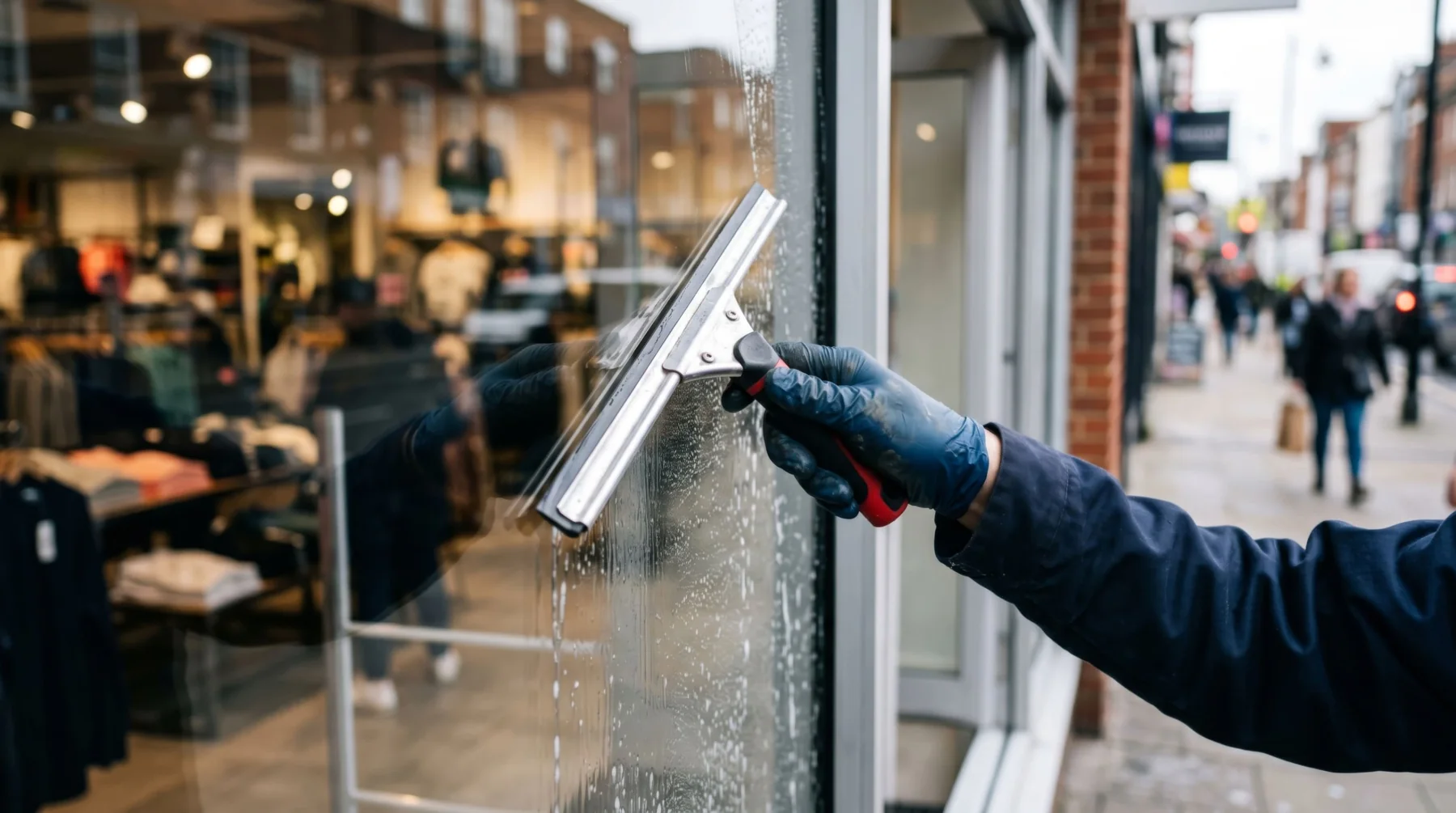 Schaufenster- und Glasreinigung